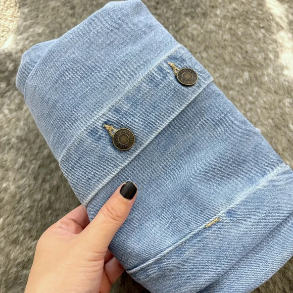 NWT Windsor Denim Button Front Skirt - Picture 8 of 12
